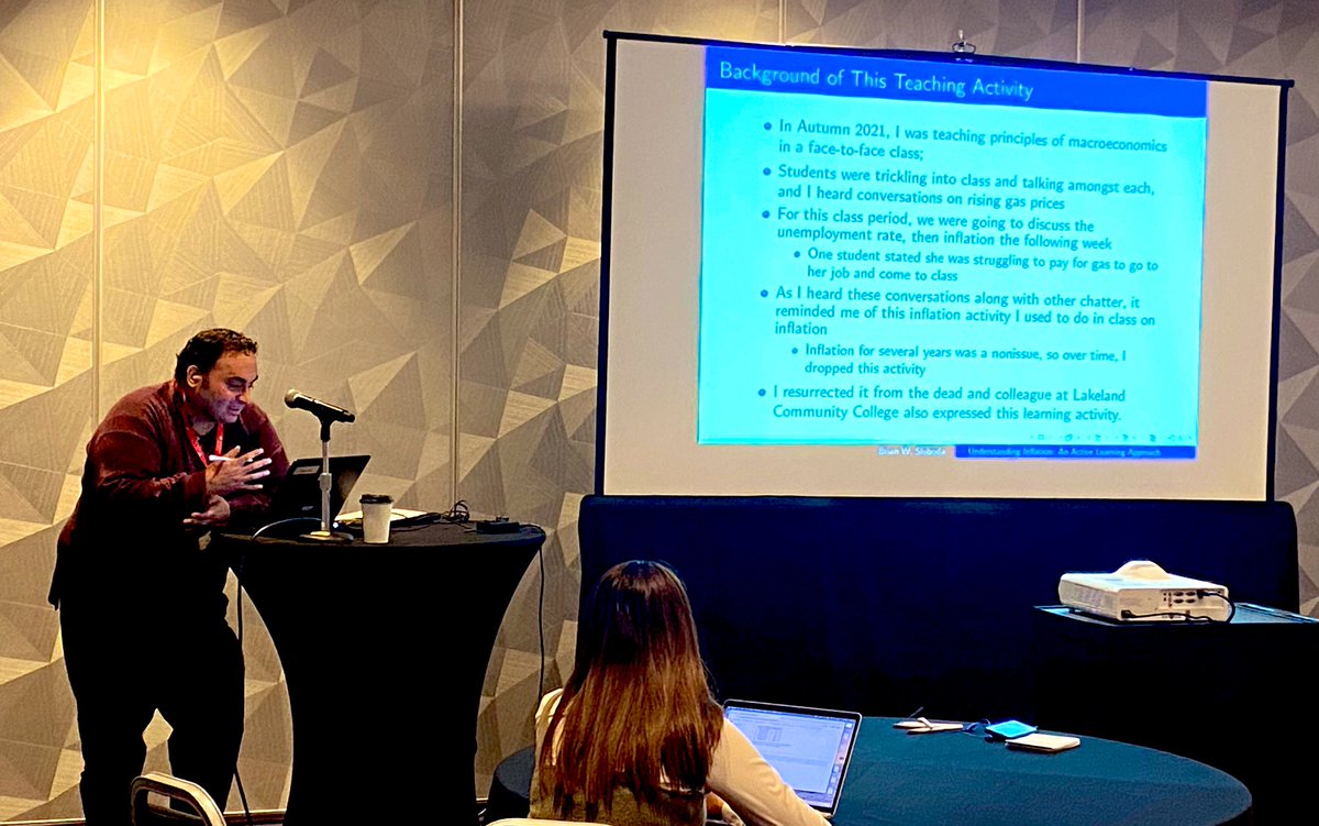 Brian Slobada, of the Univ of Maryland Global Campus, shares an activity he uses to help students understand how CPI is used in the calculation of inflation. #TeachEcon #EconEd22