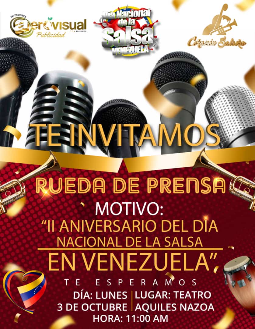 SextetoJuventud's tweet photo. La Gran Familia del Familia del Sexteto Juventud Original de Olinto Medina Patrimonio Cultural de Venezuela conjuntamente con la Fundación Corazón Salsero, invitan a la Rueda con motivo de celebrarse el Día Nacional de la Salsa en Venezuela https://t.co/Y0q1A4j0aH