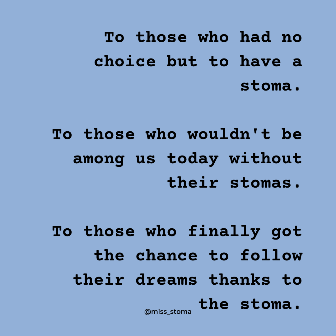 miss_stoma's tweet photo. Happy #worldstomaday to all of us living with a stoma. https://t.co/FUnJkq8Jyj