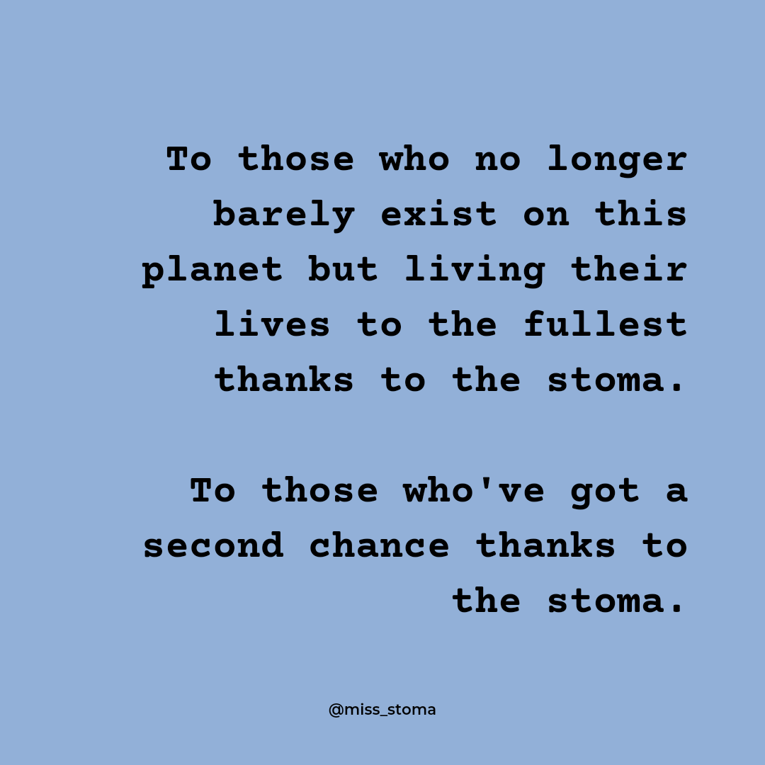 miss_stoma's tweet photo. Happy #worldstomaday to all of us living with a stoma. https://t.co/FUnJkq8Jyj