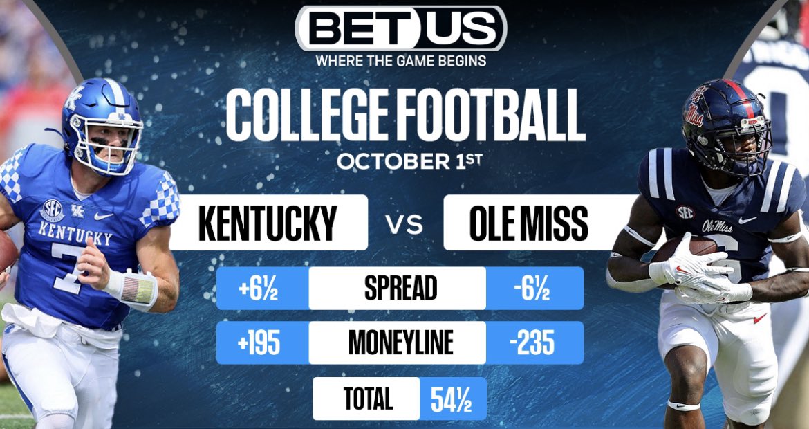 Platinumsbets's tweet photo. 🏈🏈🏈Play of The Day🏈🏈🏈
💎If You Would Like To Learn More about our Free Weekend Trial for our VIP Package, Click the link in bio or send a DM
🥉Kentucky +6.5
💎Click The Link For A 125% Signup Bonus At #BetUS
https://t.co/6Cuqych5t6
#GamblingTwitter #NCAAF #singlebets https://t.co/Bmxylp8OX5