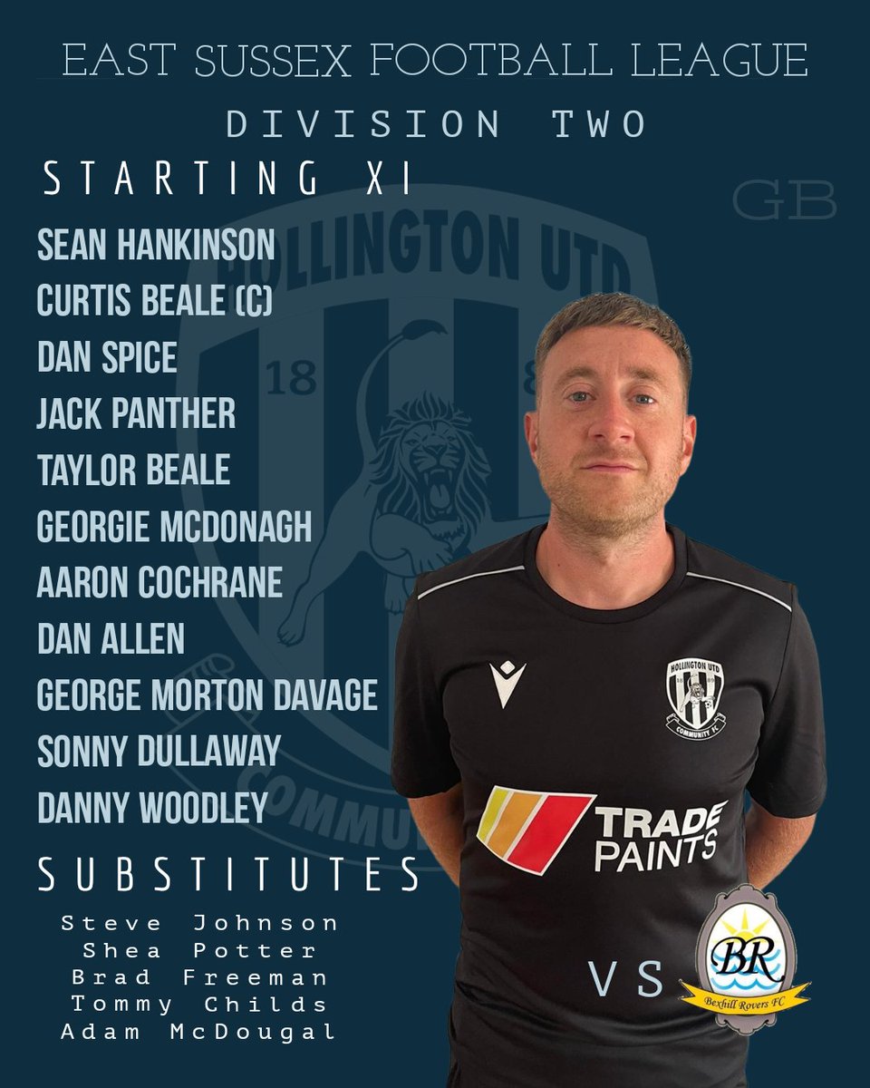 Lions Line Up For The Visit Of <a href="/Bexhill_Rovers/">Bexhill Rovers FC</a> 

#TheLions 🦁⚽