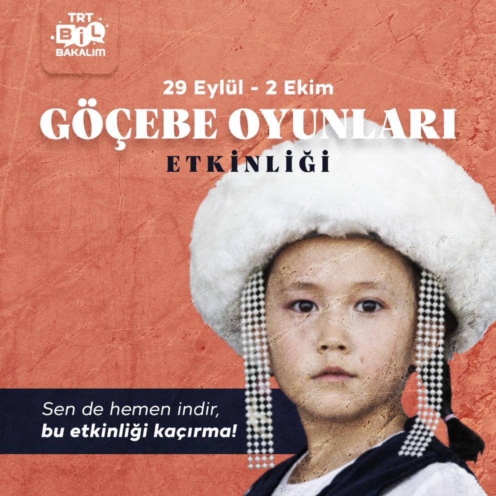 TRT Bil Bakalım'da "4. Dünya Göçebe Oyunları" için hazırlanmış bir etkinlik olduğunu biliyor muydun?👀

29 Eylül-2 Ekim 2022 tarihleri arasında devam edecek etkinliğimizi <a href="/trtbilbakalim/">TRT Bil Bakalım</a> 'da deneyimlemek için:

Hemen indir:⏬
bilbakalim.onelink.me/2IRV/yükle