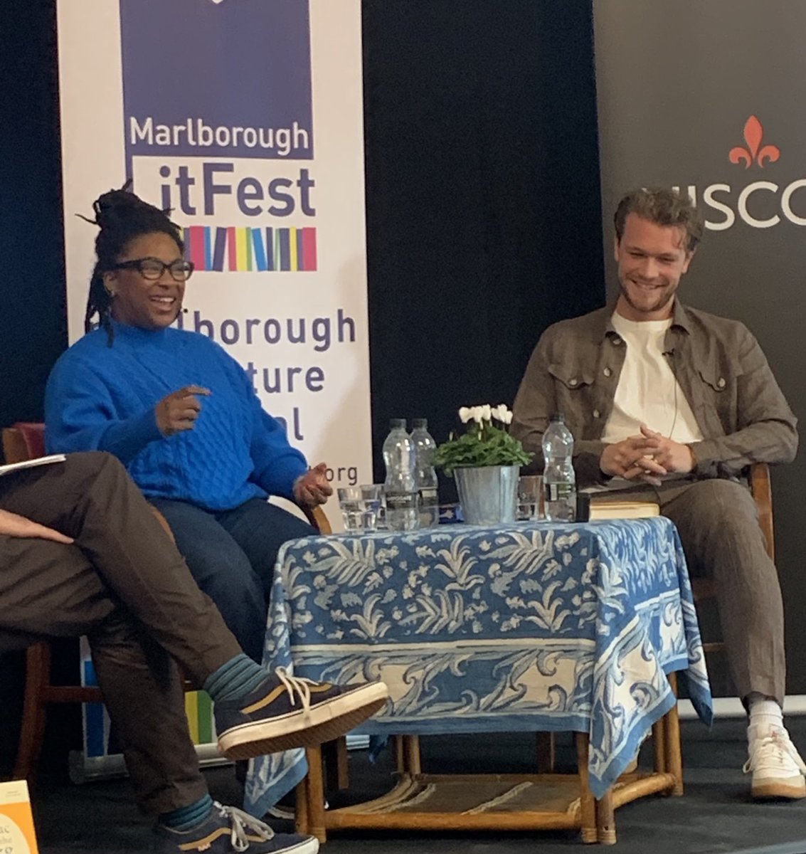 Davina Jones (@davinahjones) on Twitter photo Debut authors are always <a href="/MarlbLitFest/">Marlborough LitFest</a> treat, this year is no exception. Thrilled to be introduced to <a href="/thebobpalmer/">Bobby Palmer</a> <a href="/AyaRoots/">Ayanna Lloyd Banwo</a> by <a href="/danielhahn02/">Daniel Hahn</a> Debut authors are always <a href="/MarlbLitFest/">Marlborough LitFest</a> treat, this year is no exception. Thrilled to be introduced to <a href="/thebobpalmer/">Bobby Palmer</a> <a href="/AyaRoots/">Ayanna Lloyd Banwo</a> by <a href="/danielhahn02/">Daniel Hahn</a>