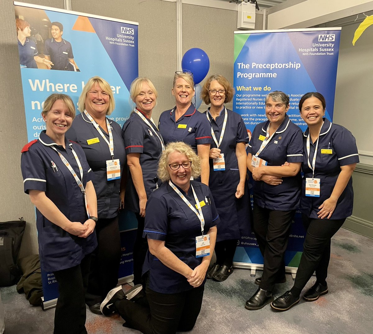 Today's team representing <a href="/UHSussex/">University Hospitals Sussex</a> at the <a href="/NursingTimes/">Nursing Times</a> #Careers Live event in Brighton. Lovely to meet you all!💙🤍 #oneteam  #NTCL