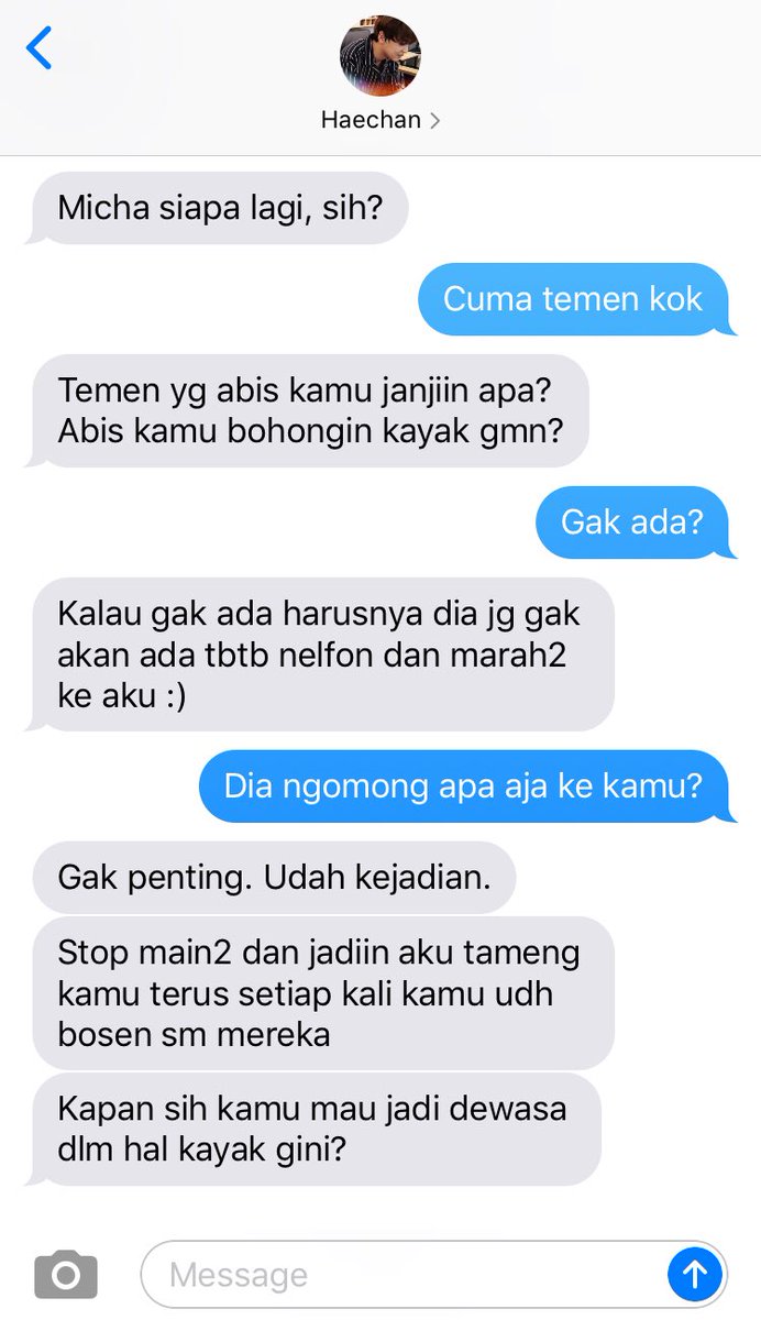 haionbu's tweet photo. namanya jodoh, sebelum tiba waktu yg tepat, ya mana kita tahu akan berakhir dgn siapa? iya, kan?

—— markhyuck short au. https://t.co/XOsUs7zF9O