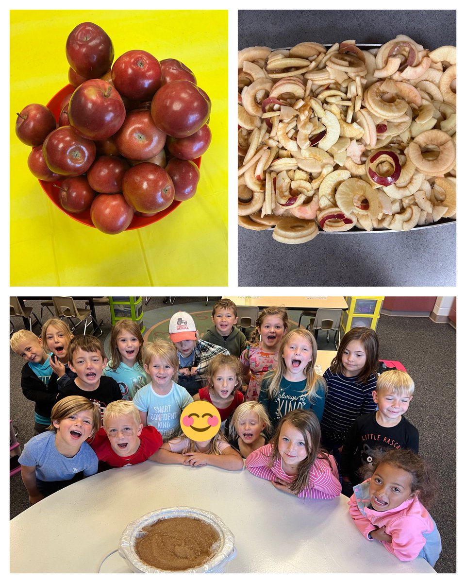hartmankinder's tweet photo. Talk about awesome sauce! This kinder crew cranked out over a gallon of applesauce in less than two hours! #rprhinos #APride https://t.co/0NHQ6RoOE1