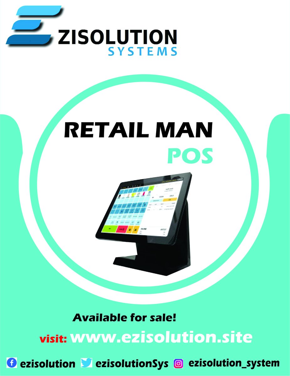 EzisolutionSys's tweet photo. RetailManPOS software is the best users friendly point of sales software for your business 
#accounting #quickbooks #retail #goodthing #goodthing #POS #RetailMan #tiktok #software #accountingsoftware #peachtree #stockmanagement #RetailManPOS #retailmanager #retailmanager https://t.co/MYsdX6XR10
