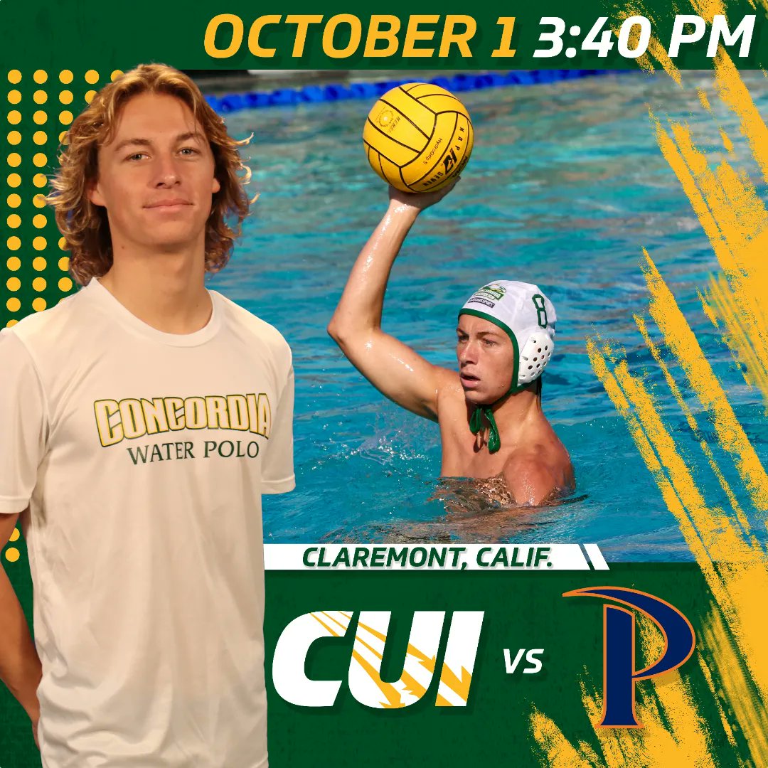 The @ConcordiaPolo men are back on the pool deck at the Gary Troyer Tournament 🤽‍♂️

🆚: <a href="/LBSUAthletics/">LBSU Athletics</a>
⏰: 10:20am
📍: Axelrood Aquatics Center
📊: thefosh.net/live/13522 

🆚: <a href="/PepperdineWaves/">Pepperdine Waves</a>
⏰: 3:40pm
📍: Axelrood Aquatics Center
📊: thefosh.net/live/13524