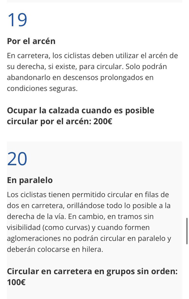 Vamos a recordar la normativa de cómo se debe circular en bici porque por los comentarios al tweet anterior parece que hay muchos que no saben como tienen que circular. <a href="/DGTes/">Dir. Gral. Tráfico</a> <a href="/RFECiclismo/">Real Federación Española de Ciclismo</a> <a href="/Ciclismoafondo_/">Ciclismo a Fondo</a>