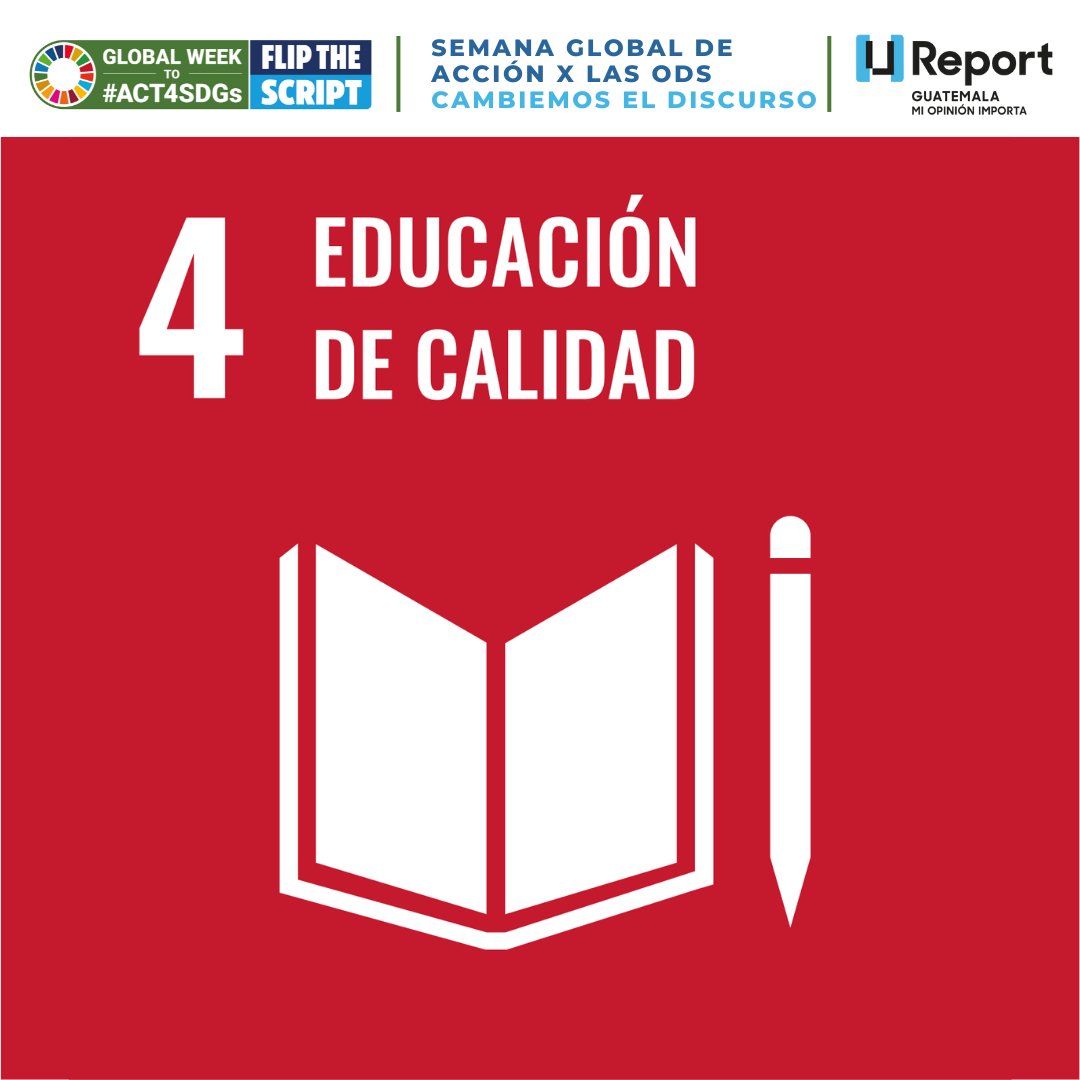 UReportGua's tweet photo. #ODS 4 l EDUCACIÓN DE CALIDAD
En nuestra campaña como comité de u-report para #Act4SDGs 🌎 

Nuestro #cambiaeldiscurso es demostrar todo el trabajo y compromiso que las juventudes de Guatemala realizan día a día en sus comunidades y en sus acciones💙 @BTS_Guatemala https://t.co/9O8LDGgbaH