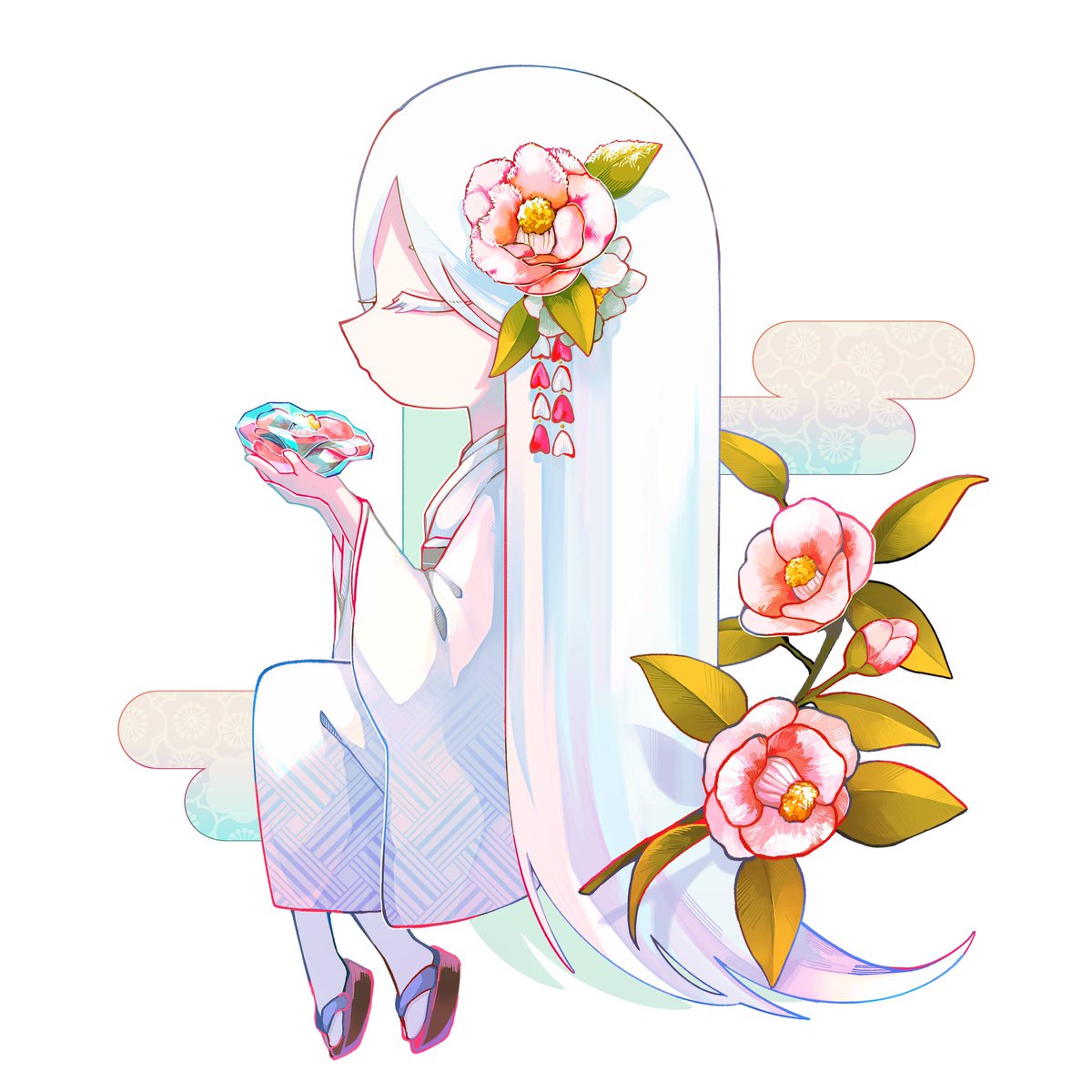 今更ですが 学園祭の特典アクキーイラストを4枚担当させて頂きました 可愛く描け ましろ 12月10 11日マルシェのイラスト