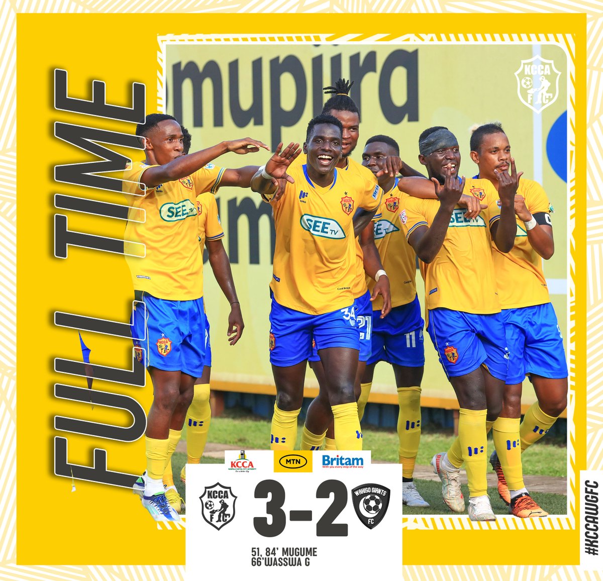 KCCAFC's tweet photo. FULL TIME | We start the season with a WIN🟡💛
#KCCAWGFC https://t.co/egYhuxUeDy