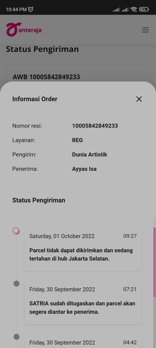 AyyasIsa's tweet photo. Ini maksudnya gimana ya @anteraja_id ? https://t.co/zGu5YKG1o4