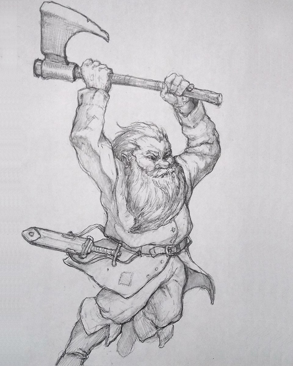 suburbicide's tweet photo. Axe wielding Dwarf. https://t.co/QQXJ1cYE4D