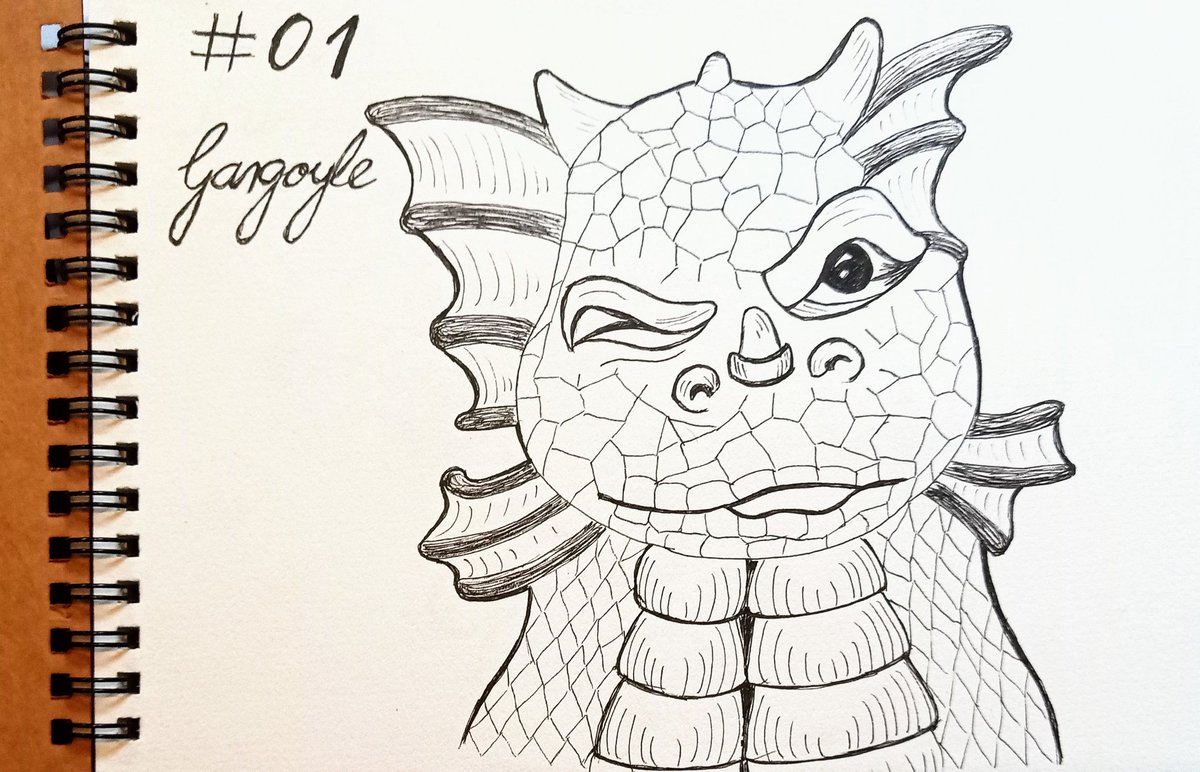 nougatpoet's tweet photo. First time ever that I used ink to do something creative. I had fun! #inktober2022 #absolutebeginner https://t.co/Gb1qhUwJfE