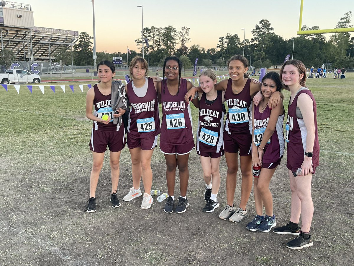 kftrackgirls's tweet photo. @WunderlichKISD &amp; @KleinIntKISD represented well at the West Zone Meet yesterday!! Keep working 7th graders and welcome to your tomorrow 8th graders !! #KFBAMN24 #KFBAMN25 #KFTNT24 #KFTNT25 🏁 https://t.co/9pYyaia4od