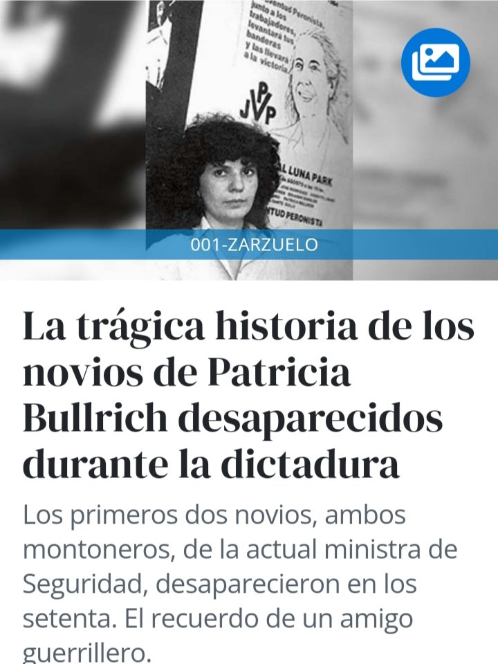 CortasLa's tweet photo. según cuentan compañeros de montoneros en esta nota, la bullrich entregó a la dictadura a 2 novios de esa época, eso quieren como presidente? https://t.co/uReNWuJWXv
