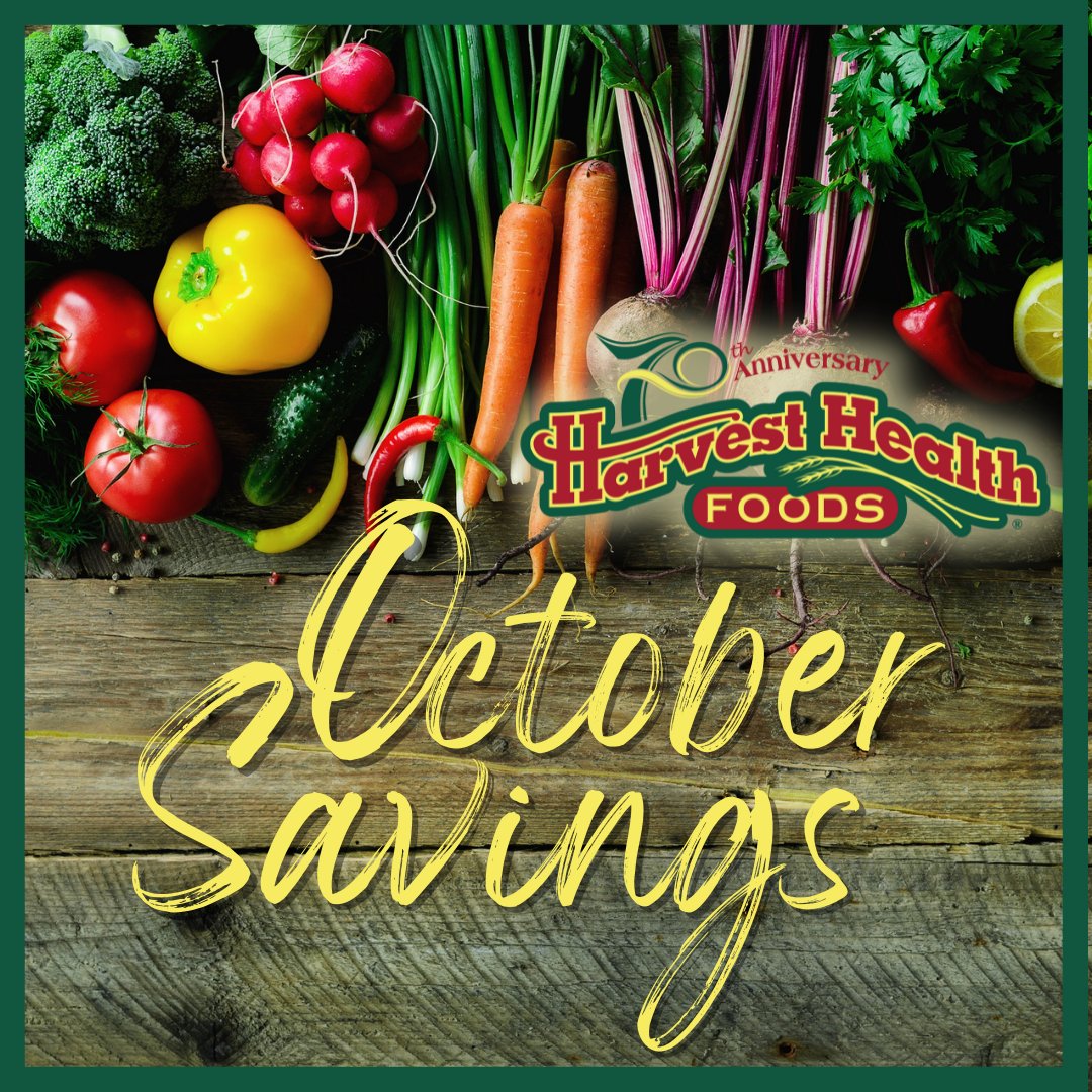 Harvest_Health's tweet photo. October savings have arrived - So many good things to check out!  Read our latest news from this link or at our website:   https://t.co/UpT6ulSp4P    Happy Fall! 🍂 🍂 🍂
https://t.co/08b3XnC0lg https://t.co/ictm6mSdhs