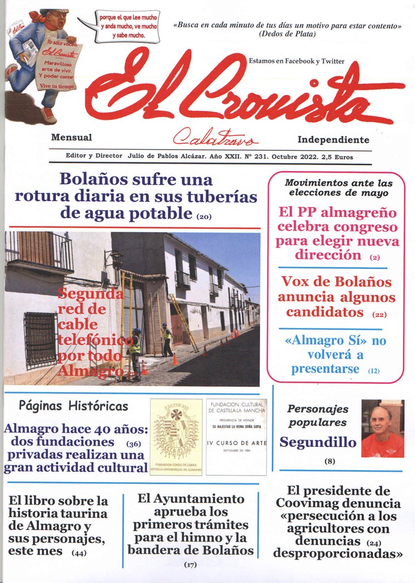 Ya se encuentra en todos los puntos de venta el número de este mes. Somos los narradores del tiempo que nos ha tocado vivir. Gracias por confiar en nosotros