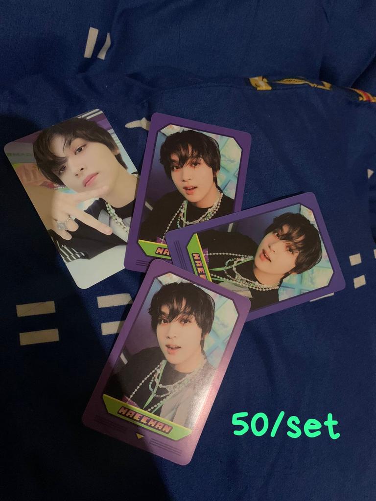 callm3d4ngerous's tweet photo. Wts

PC haechan neozone
PC haechan glimo 
PC haechan beatbox
PC haechan Jewel universe
PC haechan luggage sticker dreaming
Dom Jakarta 
Good condi
Bisa 🍊 dan keep event
Gratong

tags. Haechan glimo, beatbox, neozone, universe, dreaming https://t.co/corcqCKLFv
