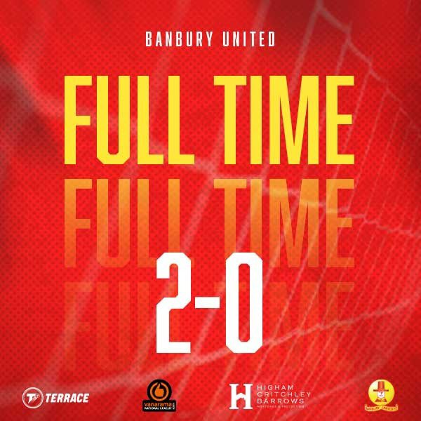 BanburyUnitedFC's tweet photo. FT| 2-0
We progress to the FA Cup 4th Qualifying round! 1 win away from the FA Cup 1st Round proper for an unprecedented 3 years in a row! https://t.co/qd4bFeQ37C