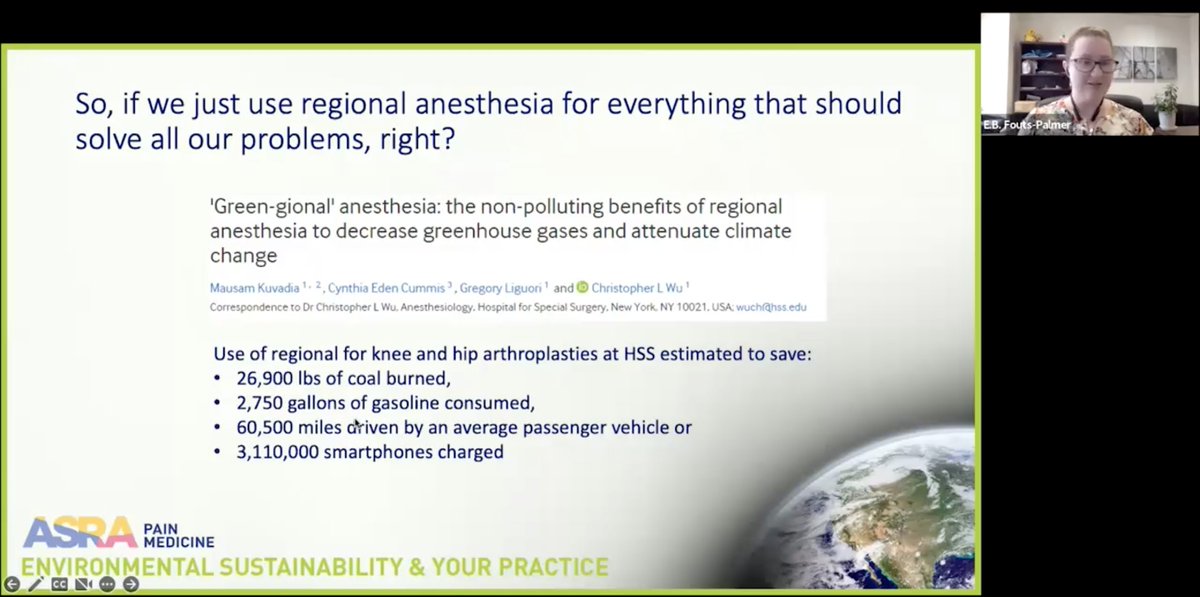 Rakesh Sondekoppam (@rakesh6282) on Twitter photo #ASRAGreen22 Regional anesthesia is actually Greengional anesthesia. An excellent example of the work by <a href="/ChrisWuMD/">Christopher L. Wu</a> in the talk by @DrFoutsPalmer. <a href="/ASRA_Society/">ASRA Pain Medicine</a> <a href="/AnesthesiaGreen/">GreenAnesthesia</a> <a href="/Viv43308518/">Viv</a> @DrFoutsPalmer <a href="/MiniMDKelleher/">Deirdre Kelleher</a> <a href="/R_Outterson/">Rachel Outterson, MD</a> <a href="/CAS_EnviroSus/">CAS-EnviroSustainability</a> <a href="/CAS_RegAnes/">CAS Regional & Acute Pain Section</a> #ASRAGreen22 Regional anesthesia is actually Greengional anesthesia. An excellent example of the work by <a href="/ChrisWuMD/">Christopher L. Wu</a> in the talk by @DrFoutsPalmer. <a href="/ASRA_Society/">ASRA Pain Medicine</a> <a href="/AnesthesiaGreen/">GreenAnesthesia</a> <a href="/Viv43308518/">Viv</a> @DrFoutsPalmer <a href="/MiniMDKelleher/">Deirdre Kelleher</a> <a href="/R_Outterson/">Rachel Outterson, MD</a> <a href="/CAS_EnviroSus/">CAS-EnviroSustainability</a> <a href="/CAS_RegAnes/">CAS Regional & Acute Pain Section</a>