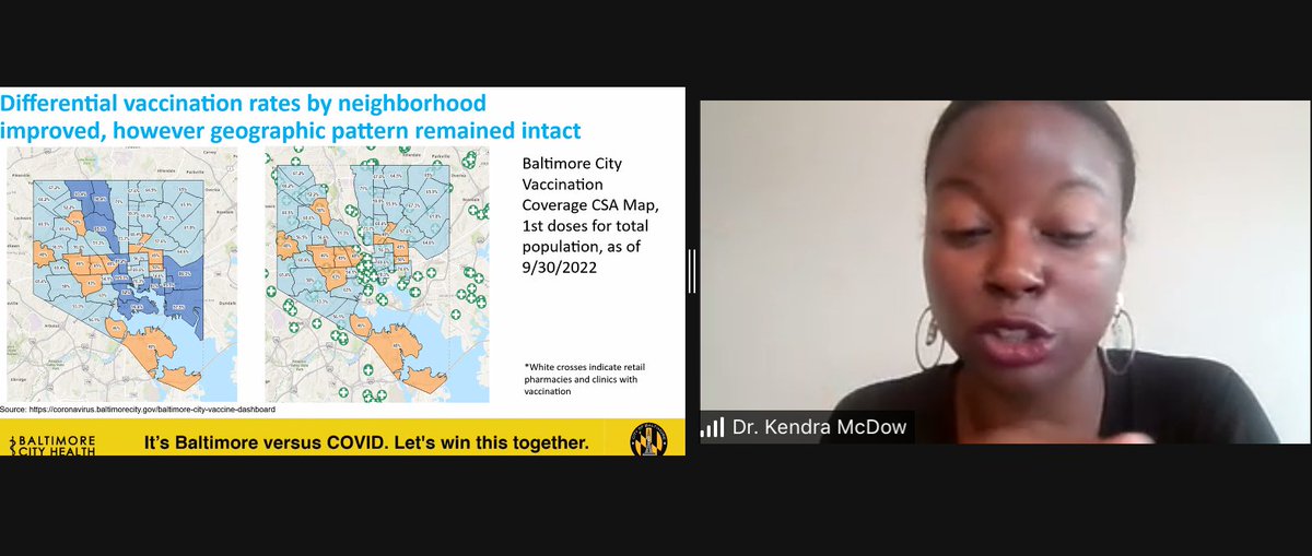 Kendra McDow MD MPH and Elise Bowman MSW underscoring the importance of school-based engagement, listening groups, and trust in healthcare in deploying successful community health programs #2022HealthEquityForum