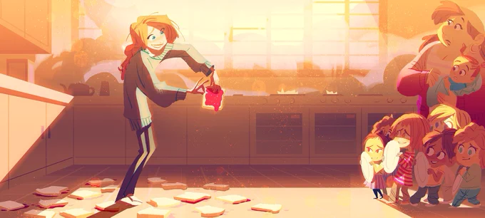 My visdev paintings from an early version of Luck (2019) 