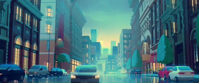 My visdev paintings from an early version of Luck (2019) 