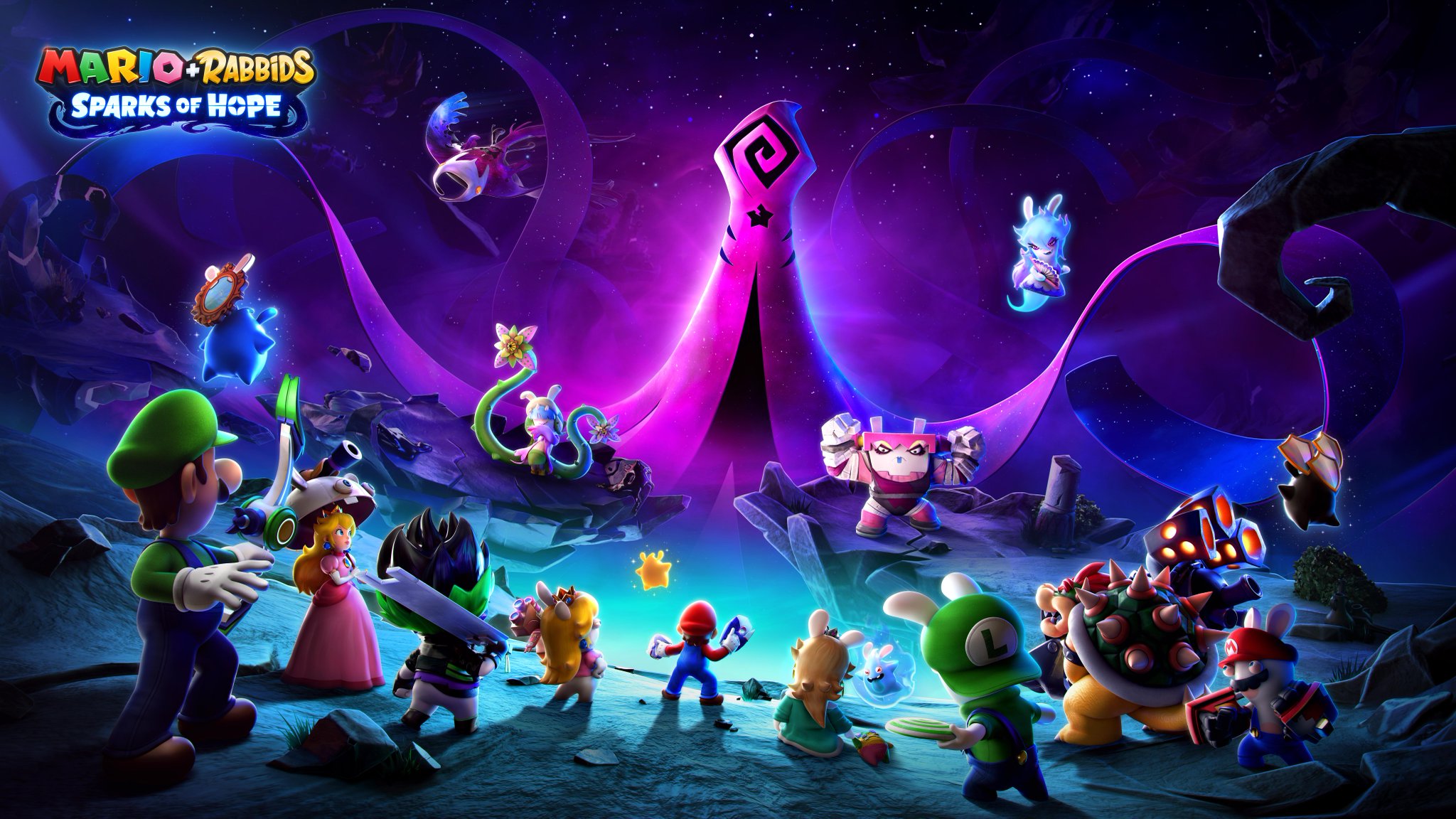 Mario + Rabbids Sparks of Hope on X: In a far away land, Darkmess rises! A  cosmic threat is growing… Mario, Rabbid Peach and their friends are our  last hope to save