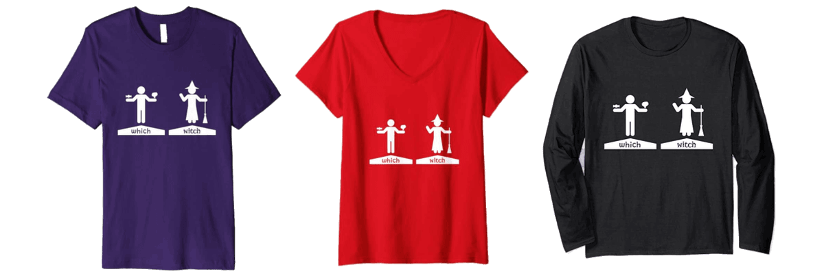 It’s not just WITCHful thinking to want to wear our Which and Witch illustrations—the homophones are available on shirts! Get one from Amazon (U.S. only). Scroll down to the comments for the links: shapegrams.com/witch #teachertwitter #edutwitter