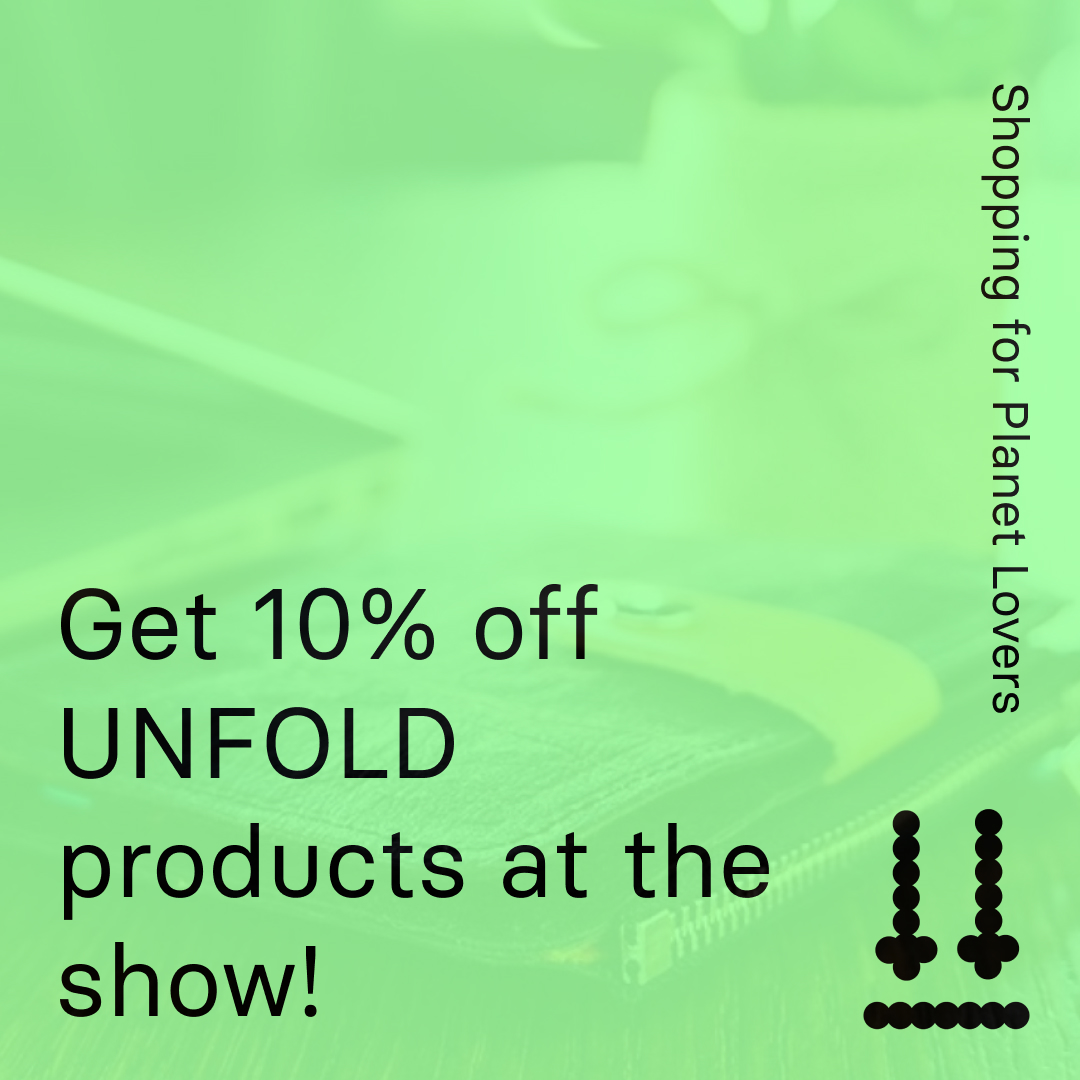 SustShow's tweet photo. Get great savings on all UNFOLD products at The Sustainability Show!
Get your tickets today - https://t.co/j0O2TNHhov
#unfoldlove #fashionstyle #sustainablefashion #ecofriendlyproducts #zerowaste #ecofriendlyfashion #sustainablepackaging #TheSustainabilityShow #SSLND22 https://t.co/0gMKMmVRDS