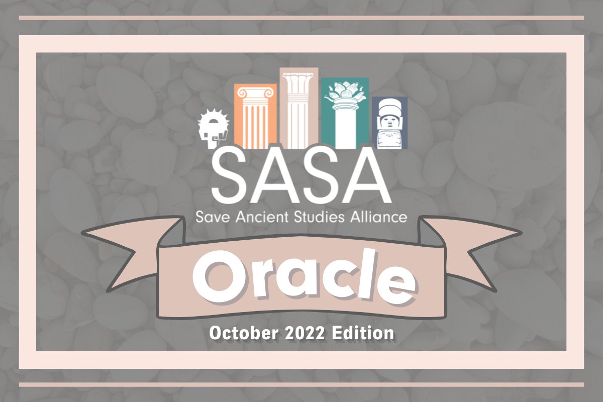 AncientSave's tweet image. 🗞 Become a member/subscribe to The SASA Oracle!

🎃Save the dates for our Halloween Bash Fundraiser, Oct. 28th - Nov. 4th!

➡️ mailchi.mp/b78c77d6b28f/s…

#SASA #SASAOracle #News #Newsletter #BecomeAMember #HalloweenBash #Fundraiser #Halloween