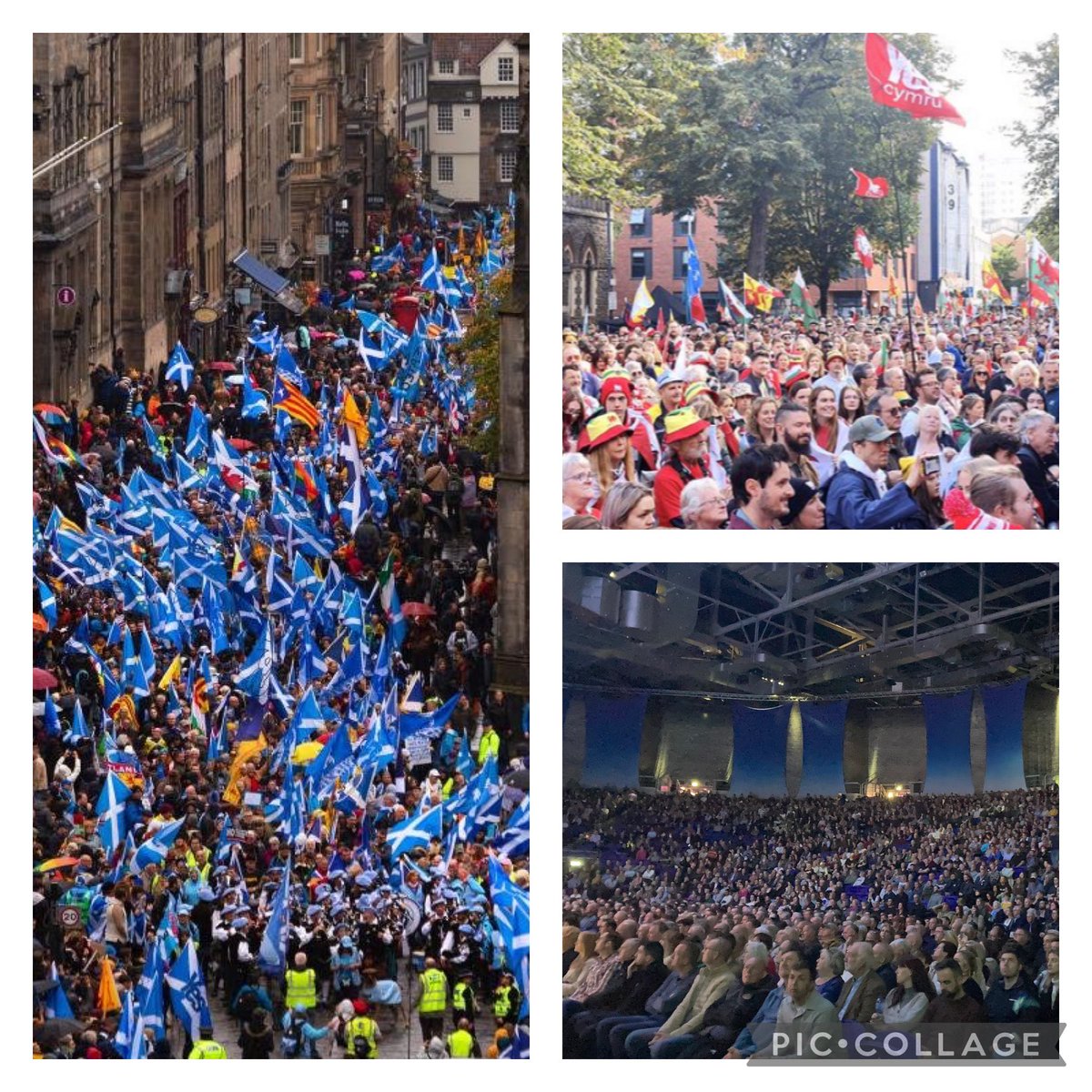 Special day, 10,000 march for Welsh Indy in Cardiff 🏴󠁧󠁢󠁷󠁬󠁳󠁿, 7000 for Scottish Indy in Edinburgh 🏴󠁧󠁢󠁳󠁣󠁴󠁿 and thousands attend conference in Dublin for Irish unity 🇮🇪

Westminster is NOT working!