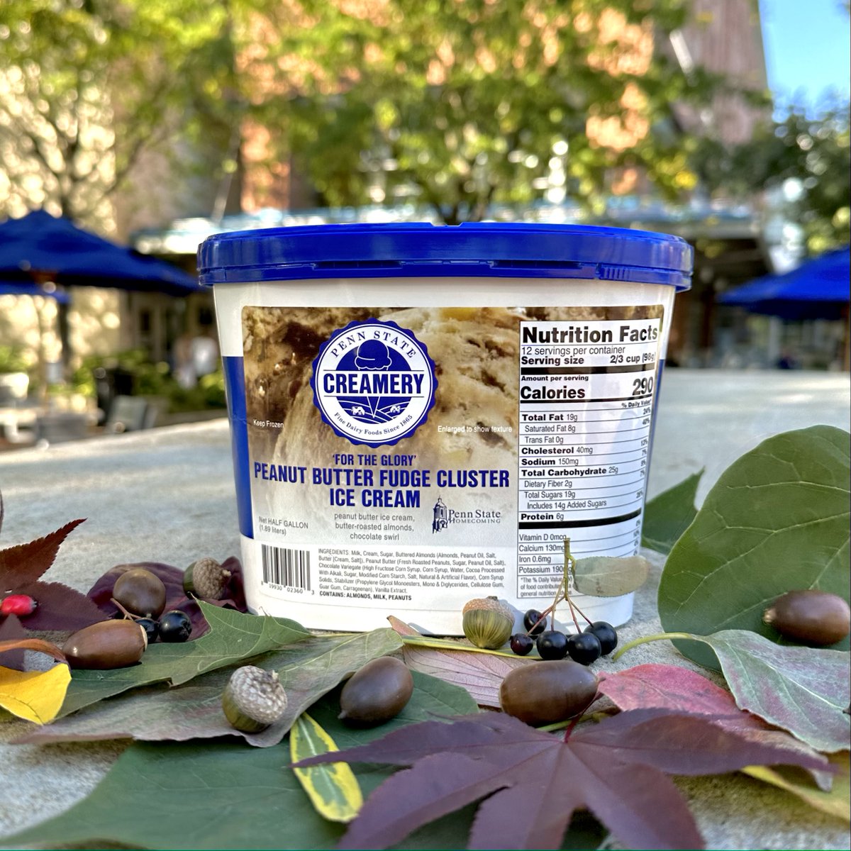 It's finally here! Get a scoop of 'For the Glory' Peanut Butter Fudge Cluster! 
Join us at the HUB on October 10th at 2:30pm to 4:30pm for a free sample! 🍦😋🤯
#fortheglory #pennstatecreamery #psuhomecoming