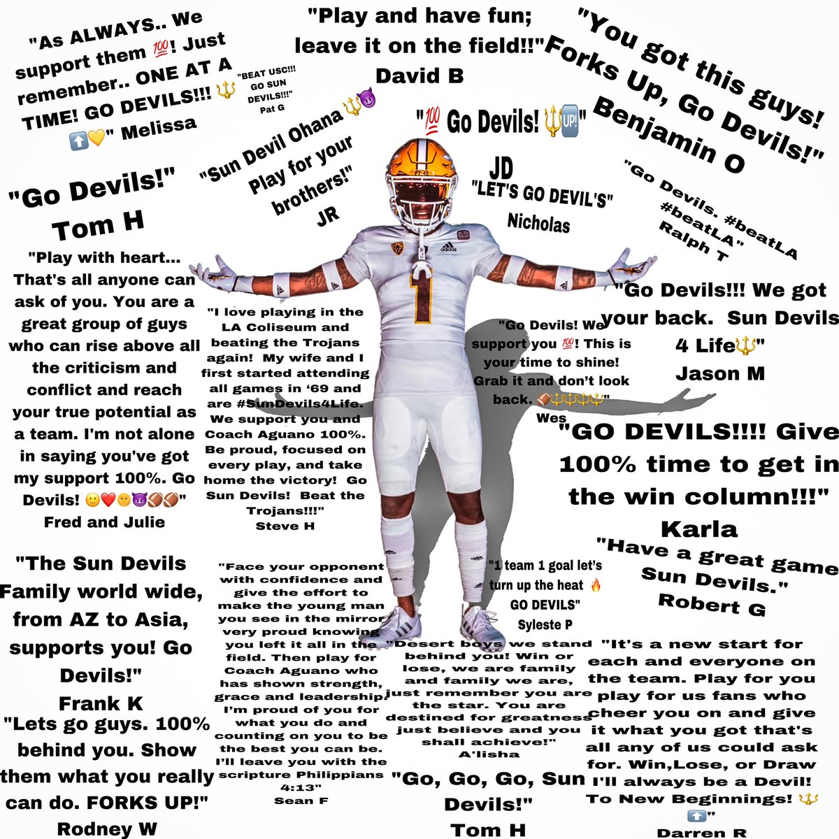 Commit2theFork's tweet photo. Itβs Game Day!!! We wanted the players to have some messages from the fans before the game but there was so many of them that next week weβll do a video of all the comments. Regardless the Ohana supports you guys π―π±π
#commit2thefork
@DevilsDigest https://t.co/lbTm9igasl