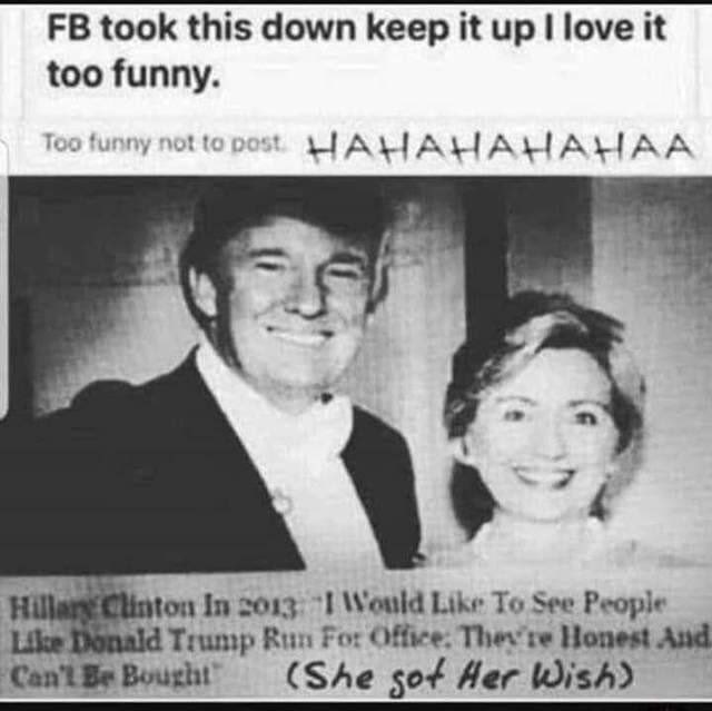 mickitiki's tweet photo. It would hurt Hillary’s feelings if this got passed around 🤣😝 https://t.co/wX1SG5SFZ8