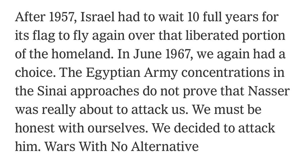 BenHSpeaking's tweet photo. @Wayduhhhh @_AdamFitzgerald @LPNH False. Even Israel’s own PM Menachem Begin said there was no evidence showing that Egypt had a plan to attack us in one of his speeches. https://t.co/iIU0ZN61qE
Let’s also not forget that Israel attacked Egypt in 1956 unprovoked because it decided to nationalize its Suez Canal https://t.co/lkuonb9VRo