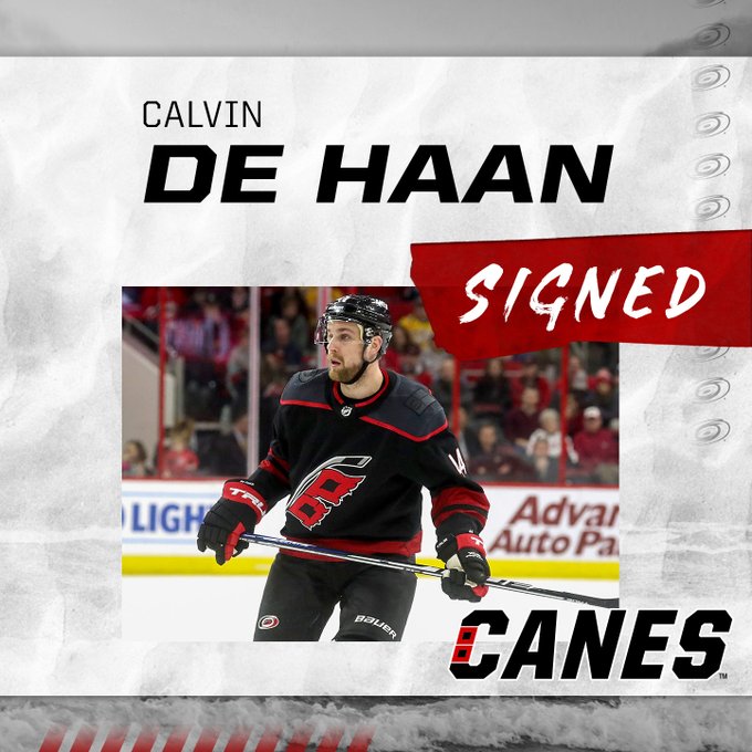 "Signed" graphic featuring Calvin de Haan 