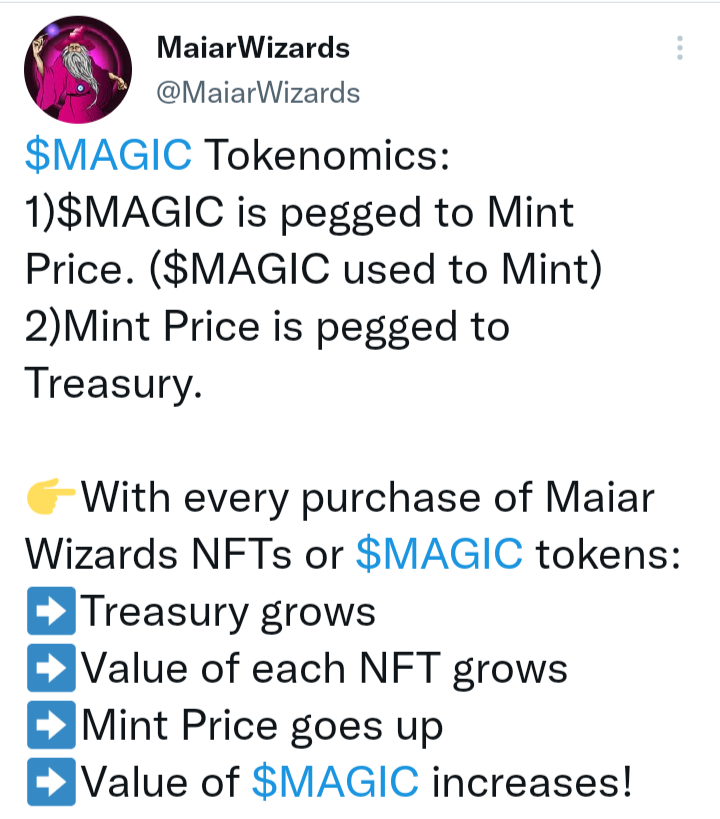 MaiarWizards's tweet photo. Public Mint is live for 0.5!
https://t.co/2AQ1Yf10CV

Still early for this OG progen project, growing with every passing week like a reef. The way to earn $MAGIC is to be a Maiar Wizard!

#Elrond #EGLD #NFT #Community https://t.co/VYaw9HDpyg