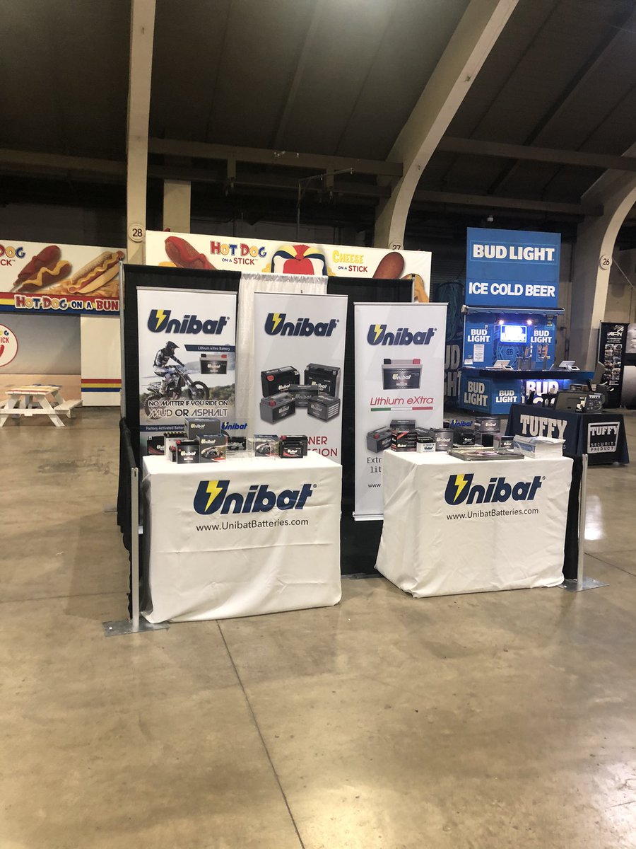 UnibatUS's tweet photo. Off-road Expo in Pomona getting started this morning. #unibat #unibatready #offroadexpo #pomonafairplex https://t.co/fUnRvOIciQ