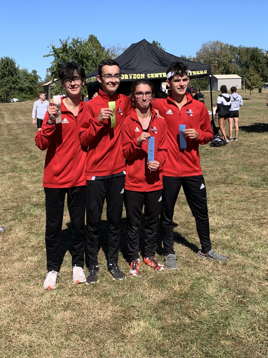 dskoch96's tweet photo. Chance and Shane. All conference today!!  Traven and Brad. Honorable mention. Great race!  Looking forward to sectional next week! @Coach_Dub_7 @bchsath https://t.co/8q6W0JxNZa