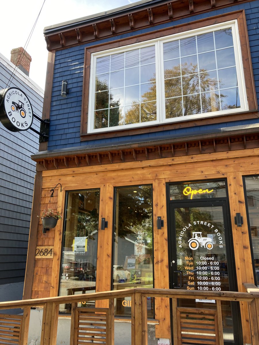 AJBJohnston's tweet photo. Lovely new Halifax bookstore on Agricola Street. #agricolastreetbooks https://t.co/zyN8LRqbVP