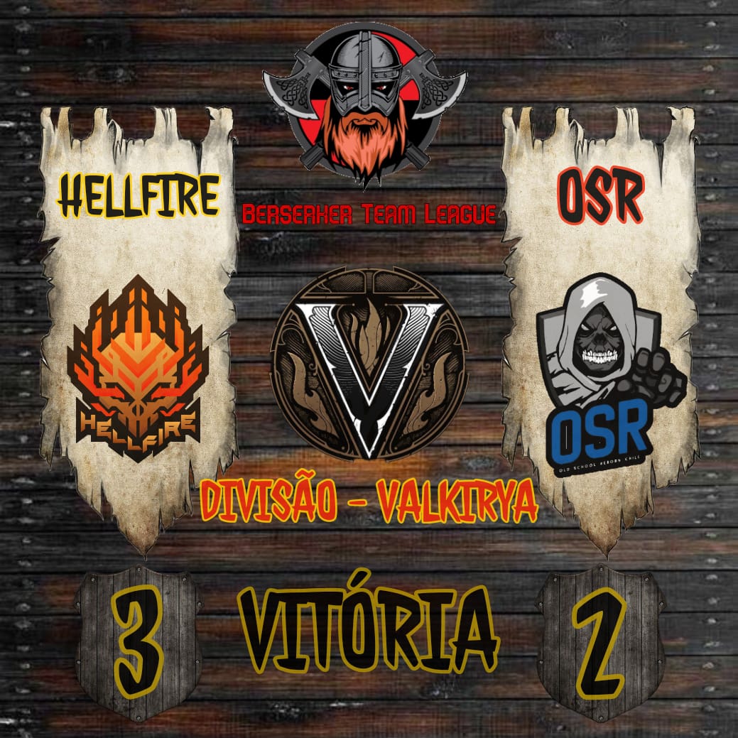 GOGO HELLFIRE ❤‍🔥

Divisão Valkiria até 3900 MMR:
        Wings✅ vs ❌Carpediem
TigerRock ❌ vs ✅ LeonAioria
RedRaptor ❌ vs ✅ Alatalier
Lelezinha ✅ vs ❌ Engel 
Lelezinha ✅ vs ❌ Alatalier