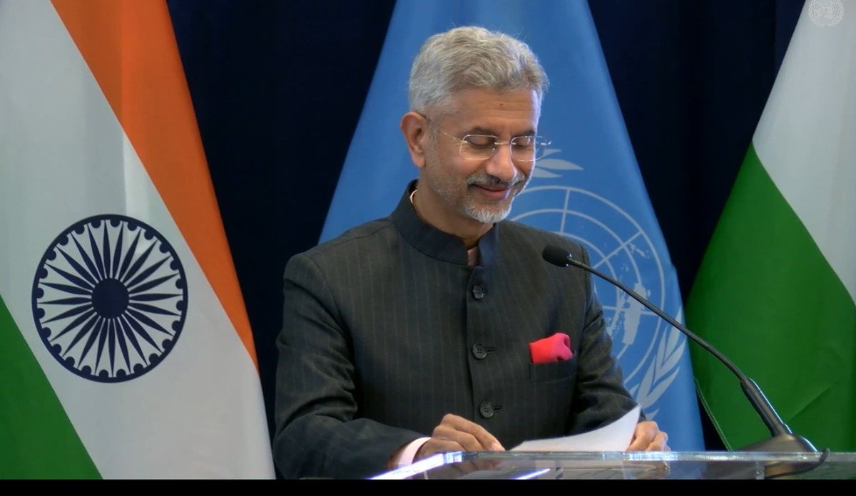 ANI's tweet image. In the 18th century, India accounted for about a quarter of global GDP. By the middle of 20th century, colonialism ensured that we're one of the poorest nations, but in the 75th year of Independence, India stands before you poudly as the 5th biggest economy in the world: EAM