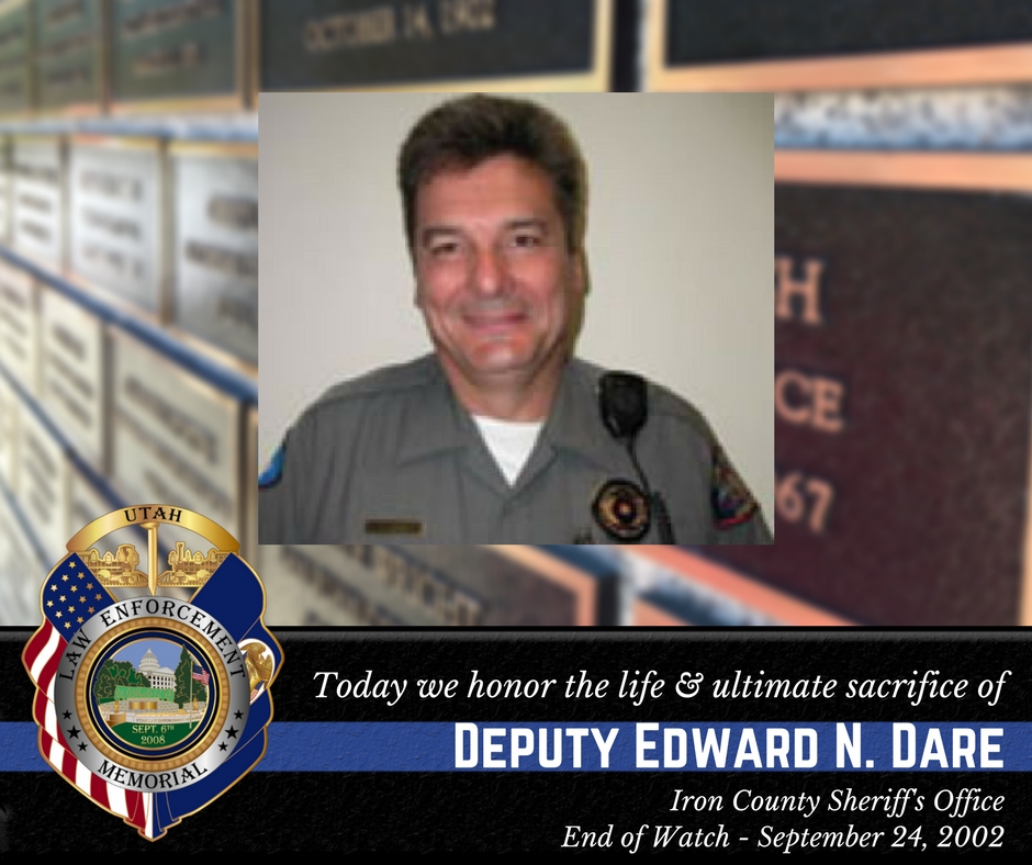 UtahsFallen's tweet photo. #DeputyEdwardDare #UtahsFallen #ULEM #IronCountySheriffsOffice https://t.co/t5zTT05erH