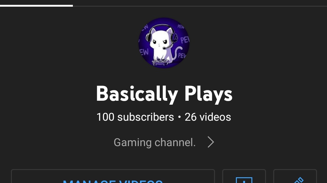 BasicallyPlays's tweet photo. Finally made it to 100 Subs
Thank you all so much 🙋♀️
#youtuber #monthone #youtube #channel #ContentCreator #gaming #gamer #Subs #retweet #ThankYou https://t.co/U8B66k5CMq