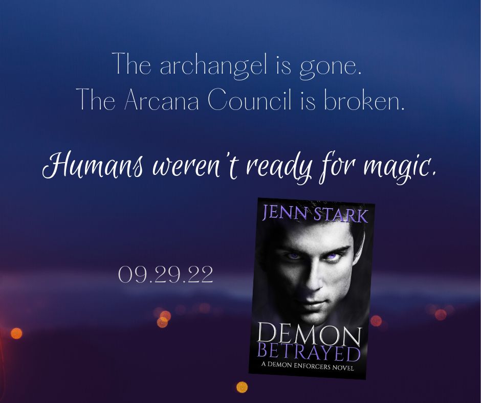 jennstark's tweet photo. DEMON BETRAYED😈 is just 5 days away!

There are magic bombs dropping on New York, demons running through the streets, and a deadly cabal of sorcerers gunning for her. Has she finally met the perfect hero only to lose him?

Pre-order now!
💜AMAZON- https://t.co/1DsuV4oXlt https://t.co/gLfKIXEu9O