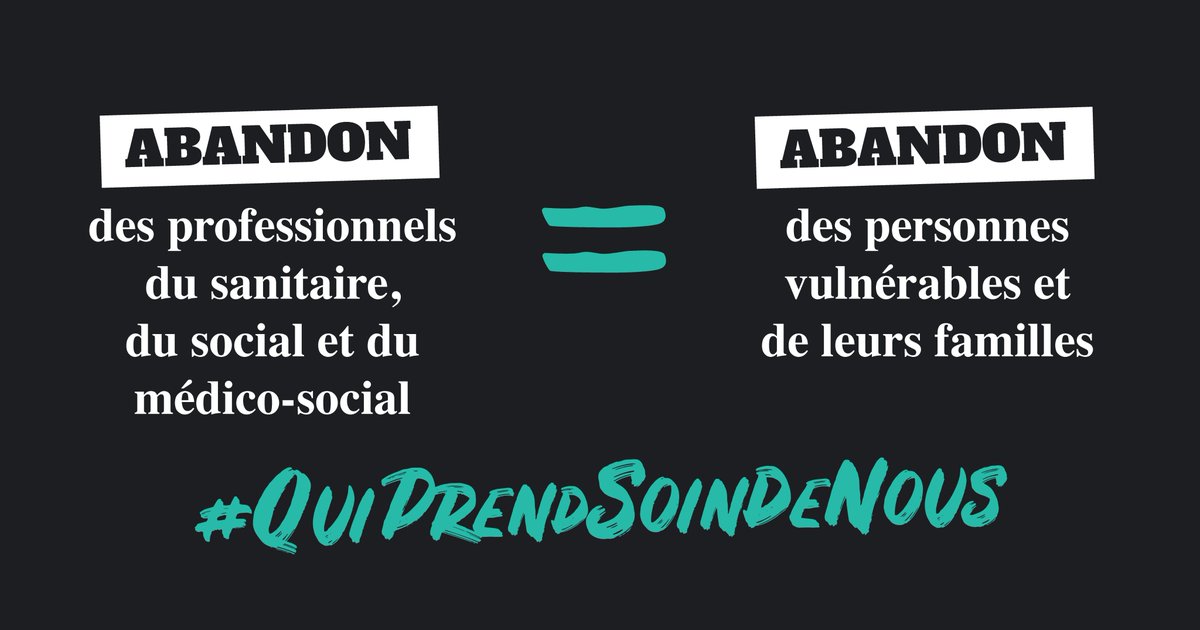 1/2🔴QuiPrendSoinDeNous 
En France, près de 50 000 emplois ne sont pas pourvus dans le secteur de la santé, du social et du médico-social. En 2025 on estime que ce besoin atteindra 150 000 postes ! Chaque jour, des pers. en sit. de #Handicap en subissent les conséquences. 👇